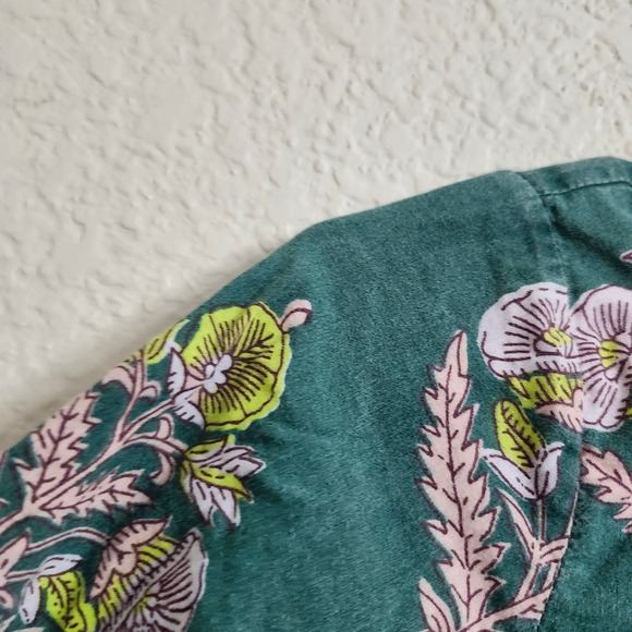 Pink Chicken 3 Year Hermione Hunter Green Floral Bow Dress Toddler Girls 3T - Picture 7 of 15